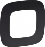 Plate Valena Allure - 1 gang - matt black 754401 | 3414970478481