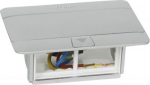 Pop-up box to be equipped - 4 modules - matt aluminium finish 054011 | 3245060540111