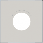 Color: Duna Cover plate for key switch code: 8153 & 8153.2 2CLA855300A6201 | 8427238236797