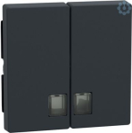 Schneider Electric Merten System M rocker with indicator 437514 is in color anthracite for double switch or button. This rocker with indicator belongs to M-Arc, M-Elegance, M-Plan, M-Plan glass, M-Smart, M-Star, System M aesthetic group. The device's ...