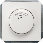 DELTA profil, titanium white Volume controller, mono 3W 27 ohm, cover plate 65x 65mm DELTA switches and socket outlets &ndash; design and quality to perfection from Siemens. Due to its eternally stylish shapes and a multitude of colors, our comprehensive r ...