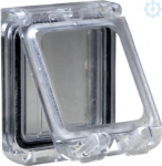 Plastic window with hinged transparent cover. IP 65, L78xW200xD15mm.. range of product: Door accessories - accessory / separate part type: plastic window - device application: multi-purpose - accessory / separate part destination: for modular device  ...