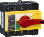 switch disconnector, Compact INS40, 40A, with red rotary handle and yellow front, 4 poles 28917 | 3303430289173