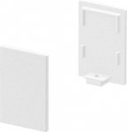 High end caps for the GRAZIA 10 standard surface-mounted profile in anodised aluminium, white and black. Package contents: 2 pieces. 1000485 | 4024163187770