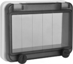 Fuse window (hinged) 5 modules IP67 grey 900605s-p | 5902082057796