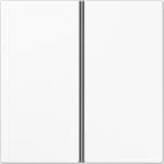 2-gang cover, white, LS KNX F40 LS402TSAWW | 4011377044142