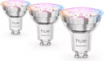 LED Bulb GU10, 4.7W, 345lm, White and Colour Ambiance, Hue Essential, 3 pcs. 929004235704 | 8721103055330