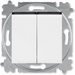 2 rocker switch, 3559H-A05445 62W, white, Levit 2CHH590545A6062 | 8592624110842