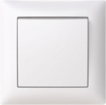 1067UJ-916, 1-gang switch with frame 250V 16A, white, Saga 2TKA00005008 | 6438199011288