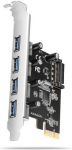 I/O CARD USB2 PCIE 4PORT/PCEU-430RS AXAGON PCEU-430RS | 8595247908582