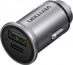MOBILE CHARGER CAR USB/2P GRAY FFBH0 VENTION FFBH0 | 6922794761643