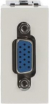 Color: White.   Front: 1x VGA connector (DE-15 connector)   Rear: screw terminals (15 wires)   Size: 1 module. 2CLA215550N1101 | 8427238142241