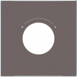 Color: Taupe Cover plate for key switch code: 8153 & 8153.2 2CLA855300A6301 | 8427238236803