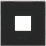 Color: Soft Black   Cover plate for USB charger code: 8185 2CLA858500A1501 | 8427238136394