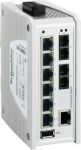 switch, Modicon Networking, premium unmanaged switch, 7 ports for copper, 2 ports for fiber optic mu TCSESPU093F2CU0 | 3606481337399