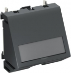 Kabeļu izvads taisns 45x45mm, PC, pelēkmelna, 7021 6117421 | 4012196144839