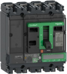 Circuit breaker, ComPacT NSX160H, 70kA/415VAC, 4 poles, MicroLogic Vigi 7.2E trip unit 100A C16H47E100 | 3606481994608