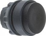 Head for non illuminated push button, Harmony XB5, black projecting, 22mm, spring return, unmarked ZB5AH2 | 3389110905908