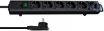 Extension cord Comfort-Line 6 sockets, 2m H05VV-F 3x1.5, with switch, black 1153300100 | 4007123641024