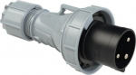 CEE Industrial plug 3x63A (2P+PE) 7h IP67 POWER TWIST black/grey 033-7 | 9003399040313