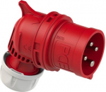 CEE Industrial plug 4x16A (3P+PE) 6h IP44 TWIST red/grey 7414-6 | 9003399581182