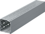 Slotted panel trunking made of PVC BA7A 80x80mm grey BA7A80080 | 4012740199056