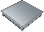 cover lid Q12 square for 12 devices, 5 mm flooring, steel grey VDQ12057011 | 4012002244241