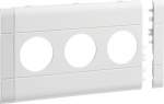 Frontplate 3-gang socket outlet for BR 120 stackable halogen pure white GB12030K9010 | 4012740858298