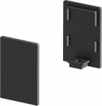 High end caps for the GRAZIA 10 standard surface-mounted profile in anodised aluminium, white and black. Package contents: 2 pieces. 1000486 | 4024163187787