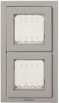 N3272 GR Double frame IP55 2G/2M, silver, 2 modules Zenit 2CLA327200N1701 | 8427238106663