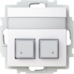 FAP2002-916, 2xpush button, IP20, white, Saga 2TKA00004975 | 6438199010953