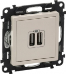 VALENA LIFE 2 USB CHARGER A+A 2.4A 12 W IVORY 753212 | 3414970456717