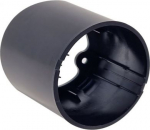 VSMB11black surface mounted box instalation 80mm diameter VSMB11 | 4752255020123