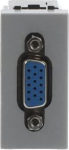 Color: Silver.   Front: 1x VGA connector (DE-15 connector)   Rear: screw terminals (15 wires)   Size: 1 module. 2CLA215550N1301 | 8427238142258