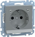 Schneider Electric Merten System M socket outlet MEG2304-0460 is a mechanism with central plate in color aluminium. This socket outlet belongs to M-Arc, M-Elegance, M-Plan, M-Plan glass, M-Smart, M-Star, System M aesthetic group. It is with lighting. ...