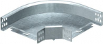 Horizontāls 90&deg; līkums visu veidu kabeļu renēm ar malas augstumu 60 mm. 6043232 | 4012196050598