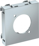 Multimedia Adapteris, XLR pievienojuma rozete 45x45mm, PC, alumīnija lakots 6105240 | 4012195900184