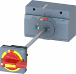 door mounted rotary operator emergency-off IEC IP65 with door Interlocking accessory for: 3VA2 400/630 Manual operating mechanisms for 3VA molded-case circuit breakers. For easy operation of the molded-case circuit breaker 3VA - front operating mecha ...