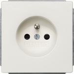 DELTA style, platinum metallic Socket outlet 10/16A 250 V with grounding pin with increased touch protection 2-pole according to CEE7 cover plate 68 x 68 mm DELTA switches and socket outlets � design and quality to perfection from Siemens. Due to its ...