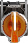 Illuminated selector switch, Harmony XB4, metal, orange handle, 22mm, universal LED, 3 positions, 1N XB4BK135B5 | 3389118223264