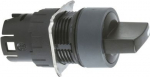 Head for selector switch, Harmony XB6, black handle, round, 16mm, 3 positions, stay put ZB6AD23 | 3389110776751