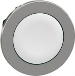 Flush mounted push button head, Harmony XB4, metal, white, 30mm, spring return, unmarked ZB4FA1 | 3606489580797