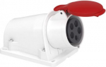 Socket, Mureva PK, wall-mounted, angled, 16A, 3P+N+E, 400V, IP44 PKF16W435 | 3303432416249