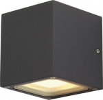 SITRA CUBE wall light, anthracite, GX53, max. 9W, IP44 232535 | 4024163112512