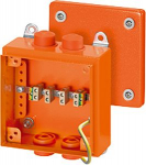 junction box tested for intrinsic fire resistance, Diameter 0.8 (0.5 sqmm)-4 sqmm, 5p. steel sheet 6000114 | 4012591601142