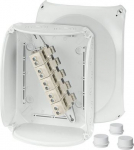 Junction box DK 2525 GZ with 5 pole terminals 25 mm2, grey IP66 62000162 | 4012591125532