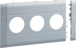 Frontplate 3-gang socket outlet for BRA/H/S 120 stackable halogen alu lacquered GB12030LAN | 4012740858311