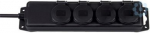 Extension 4 sockets IP44 2m H07RN-F 3x1.5, black 1159960 | 4007123575930