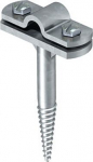 Conductor bracket Rd 8-10 mm with wood screw thread, 176 A 65 5227070 | 4012195410546