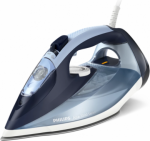 Philips Steam Iron | DST7020/20 | Steam Iron | 2800 W | Water tank capacity 300 ml | Continuous steam 50 g/min | Steam boost performance 250 g/min | Blue DST7020/20 | 8720389015564
